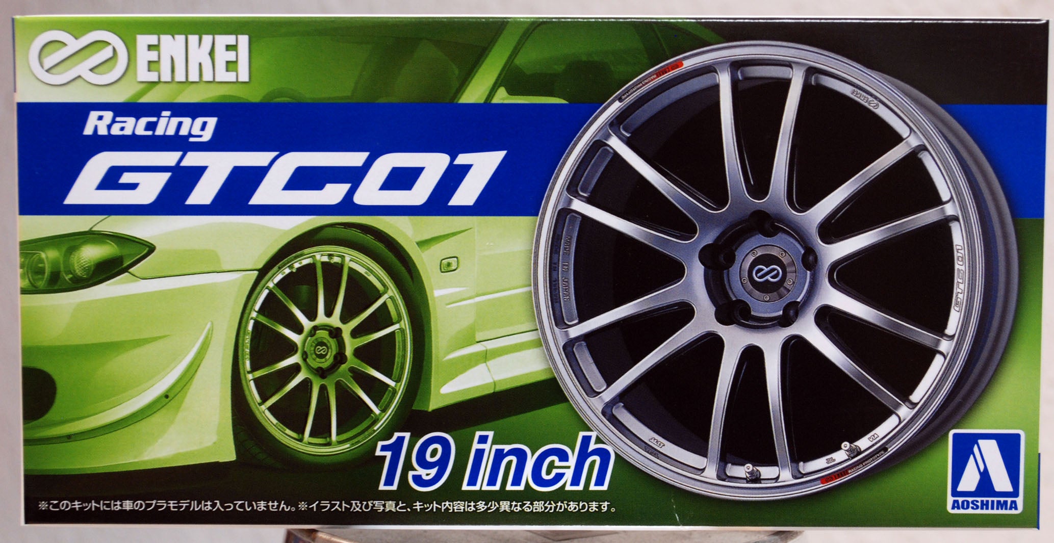 Aoshima 053805 Felgen Enkei GTC 01 Racing  19" inkl. Reifen 1:24 # 47