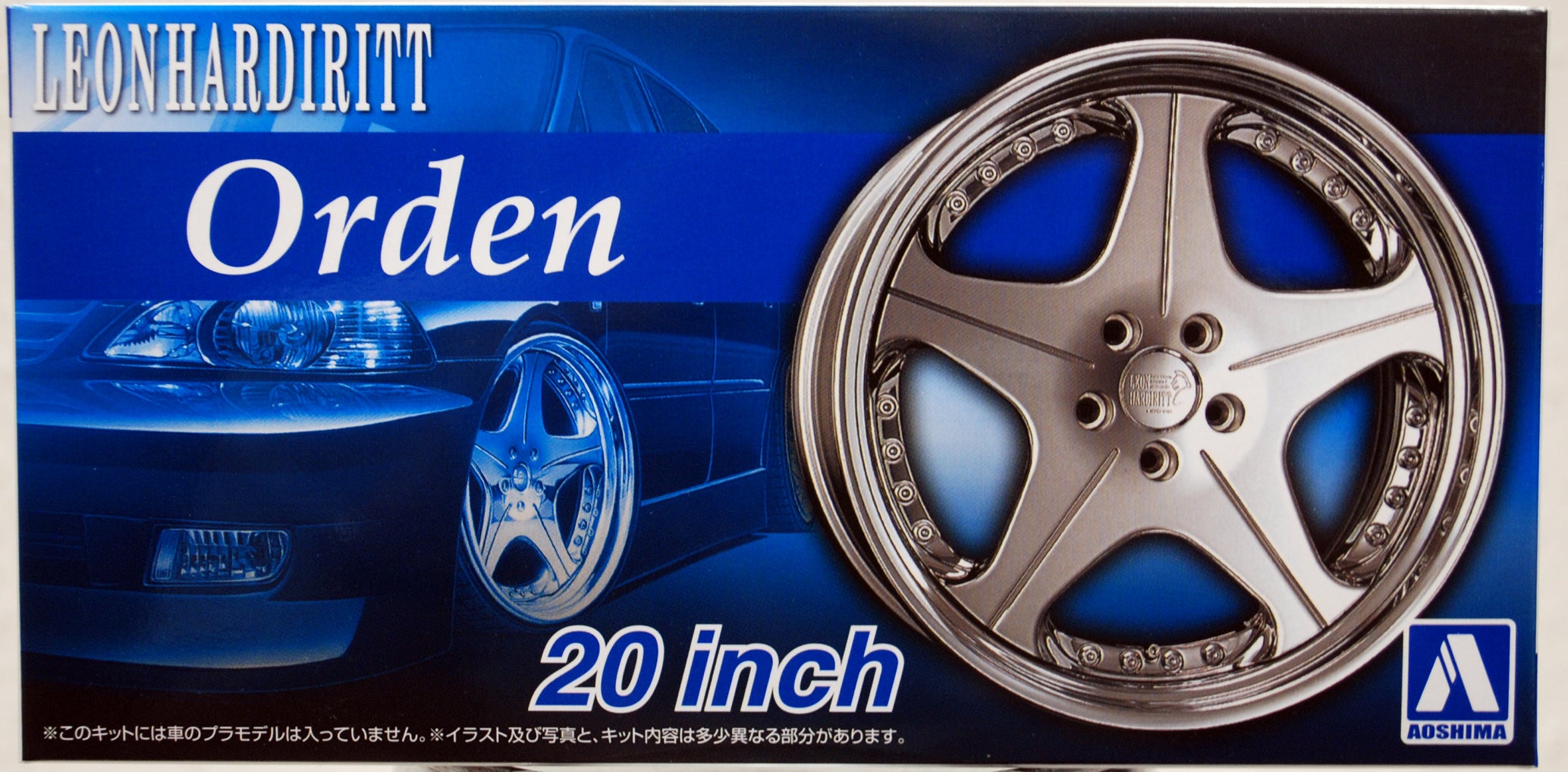 Aoshima 054642 Felgen Leon Hardiritt Orden 20 Zoll inkl. Reifen 1:24 # 73