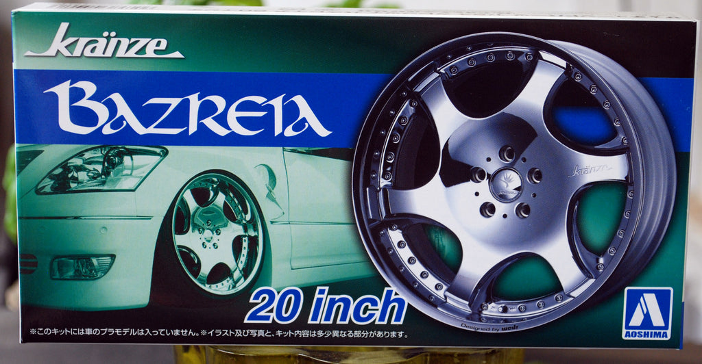 Aoshima 054673 WedsSport Kränze Bazreia20 Zoll Felgen+ Reifen JDM 1:24 # 76