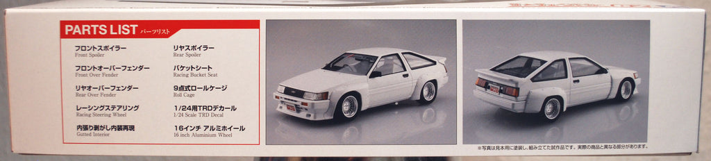 Aoshima 057988 1983 Toyota Corolla Levin AE86 TRD JDM 1:24