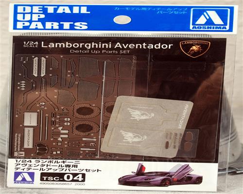 Aoshima 058657 2011 Lamborghini Aventador LP 400-4 Detail Up Parts 1:24
