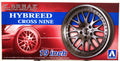 Aoshima 061145 Felgen K. Break Hybreed Cross Nine 19" inkl. Reifen 1:24 # 101