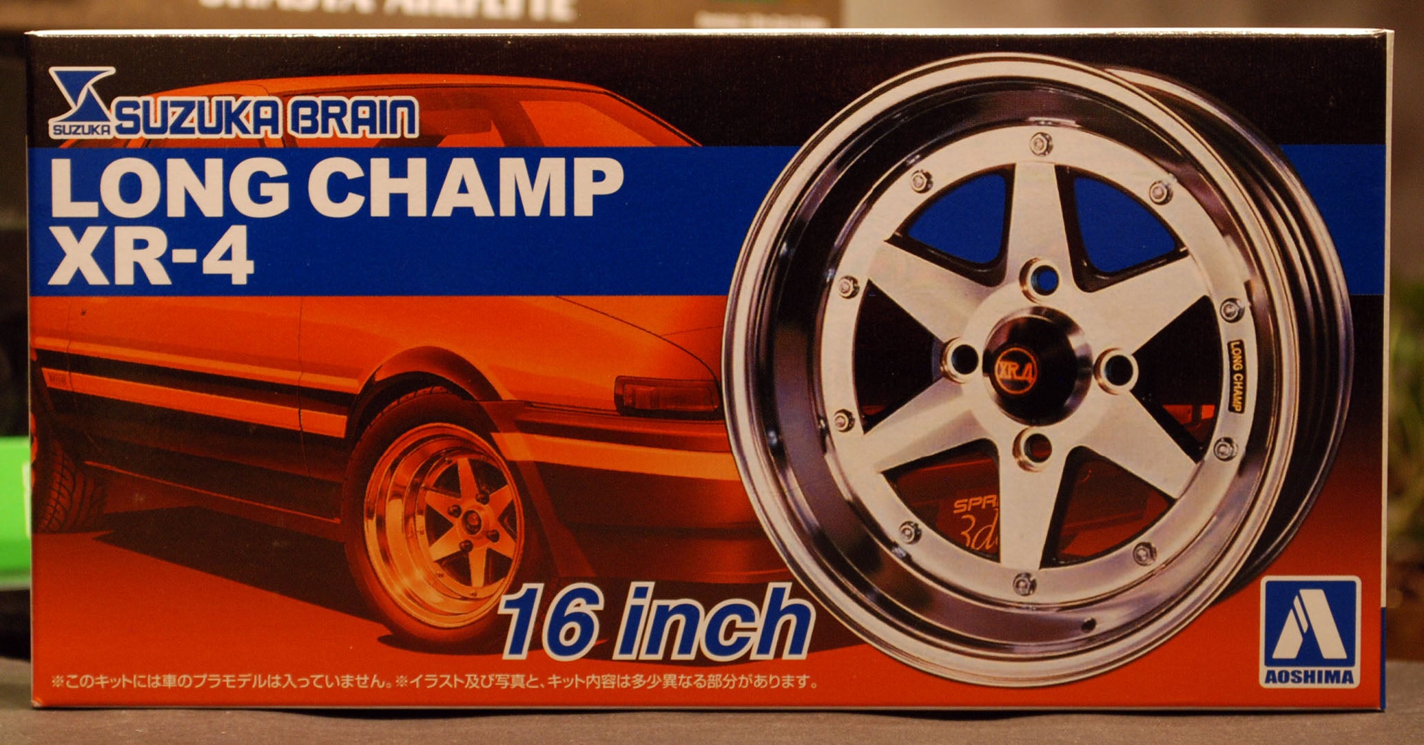 Aoshima 052495 Long Champ XR-4 16 Zoll Felgen+ Reifen Liberty Walk 1:24 # 10