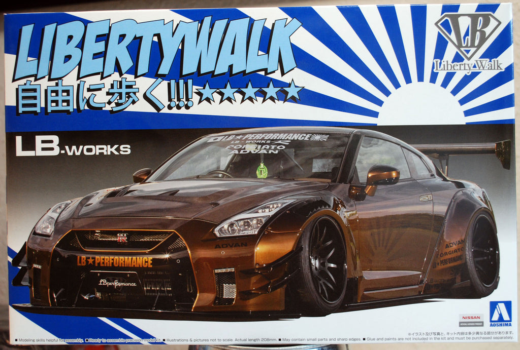Aoshima 055915 2014 Nissan Skyline R 35 LB Works Typ 2 Vers. 1 JDM 1:24
