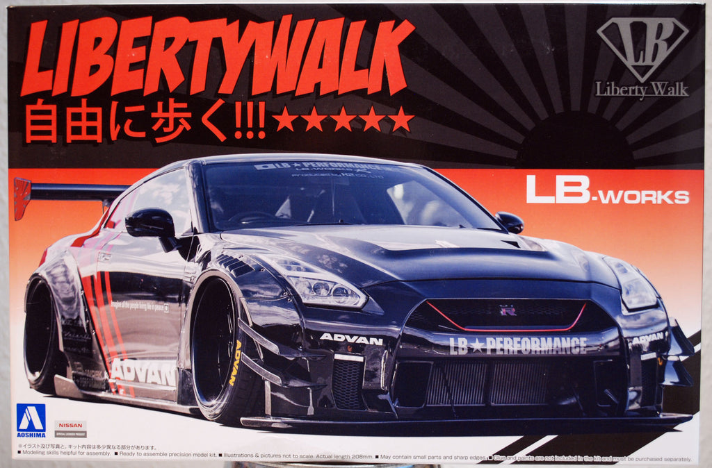 Aoshima 055922 2014 Nissan Skyline R 35 LB Works Typ 2 Vers. 2 JDM 1:24
