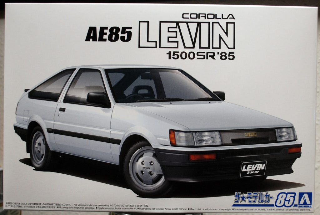 Aoshima 059685 1985 Toyota Corolla Levin AE85 1500 SR JDM 1:24