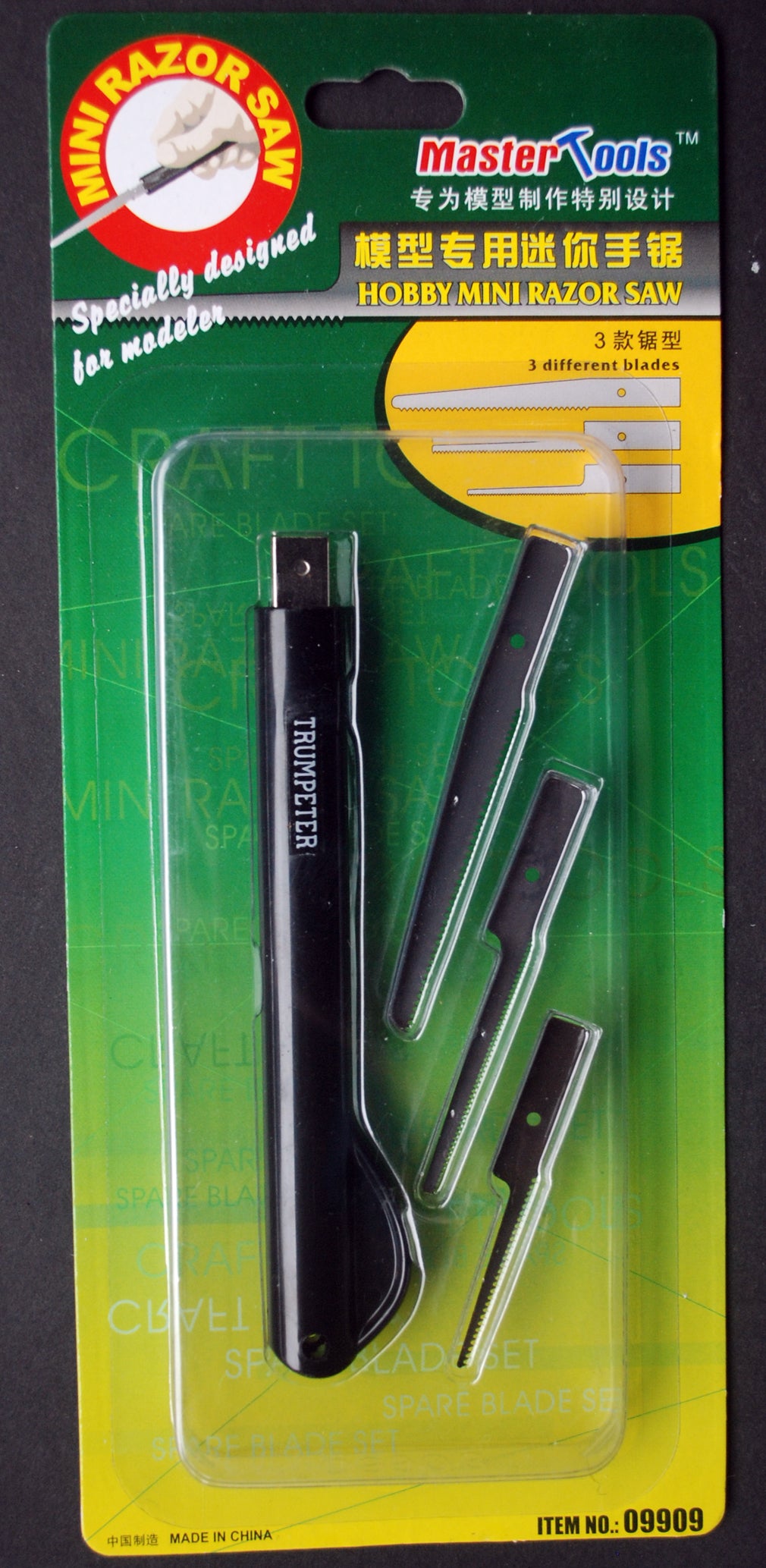 Master Tools 09909 Trumpeter Säge Fotogeäzt Hobby Mini Razor Saw