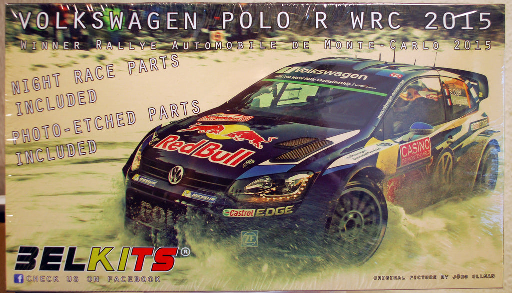 Belkits 010 2015 Volkswagen Red Bull VW Polo R WRC Monte Carlo 1:24  neu 2017
