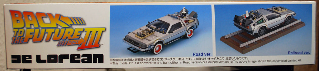 Aoshima 059180 DeLorean DMC-12 Zurück in die Zukunft III Bausatz 1:24