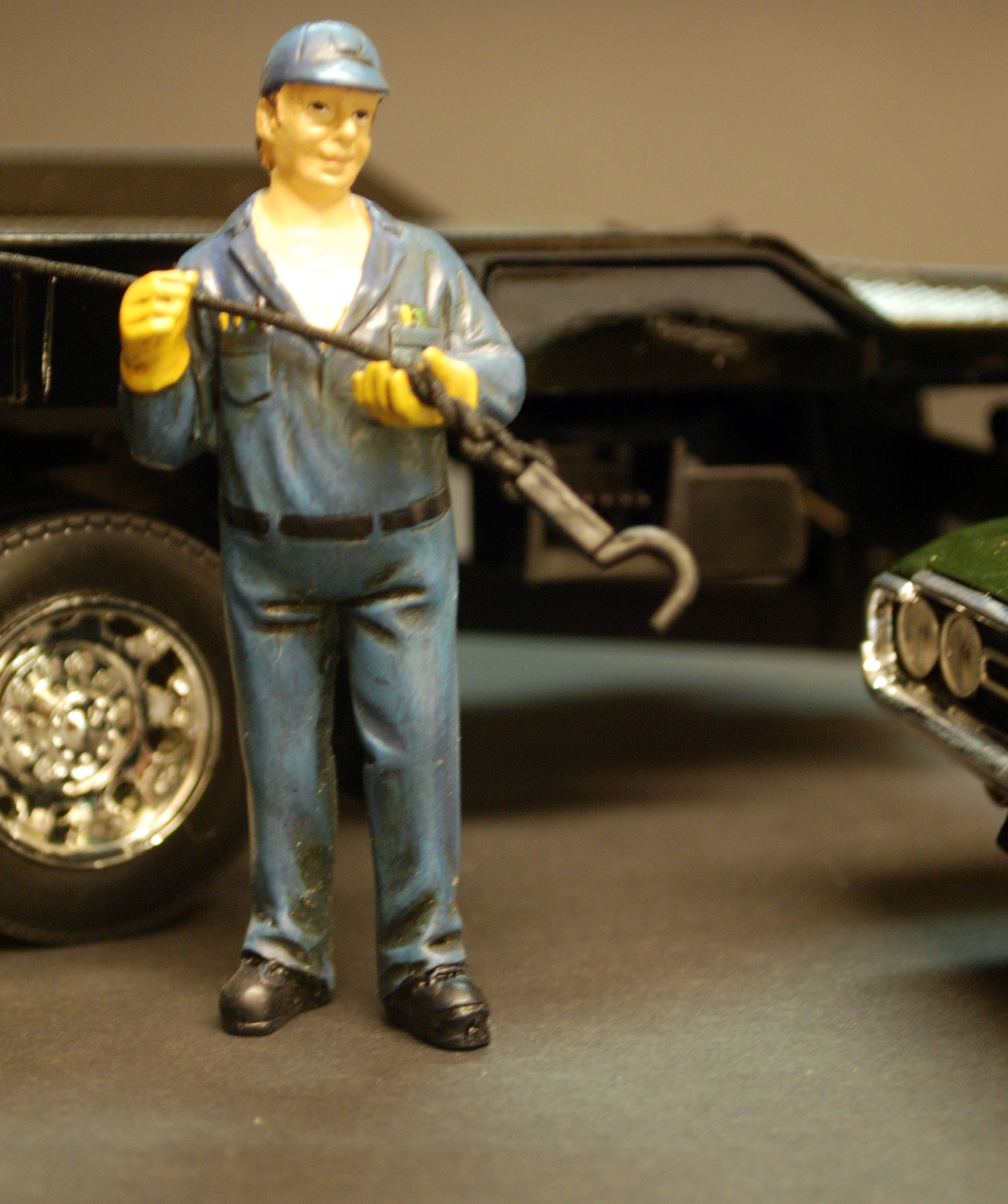23906 American Diorama Werkstatt Crew Wrecker Abschleppwagen Tow Truck  Bill1:24