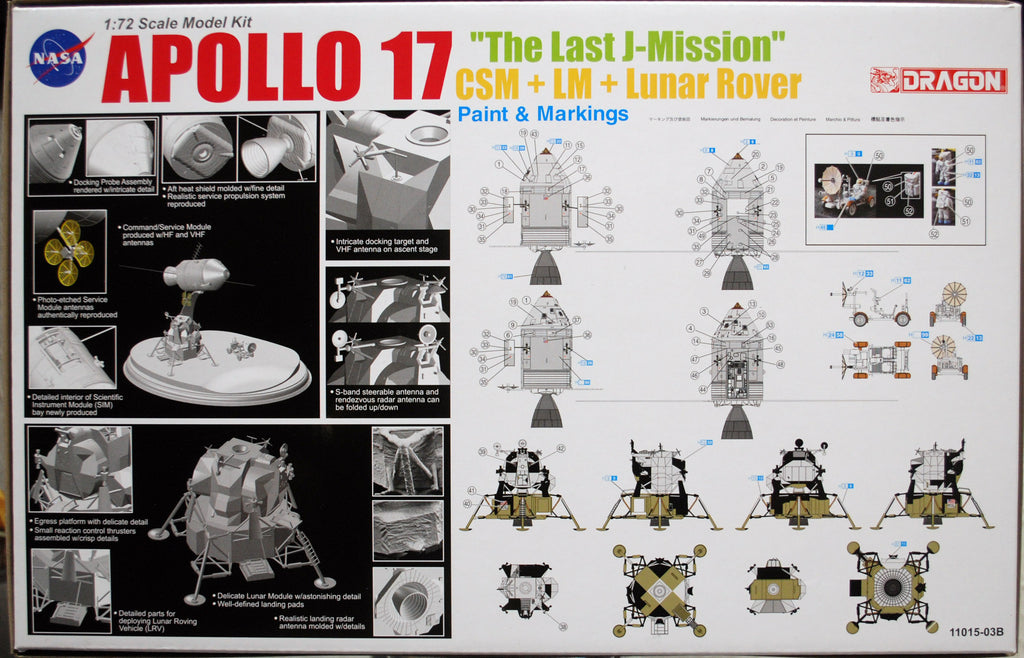 Dragon 11015 1972 Apollo 17 The last Mission 1:72