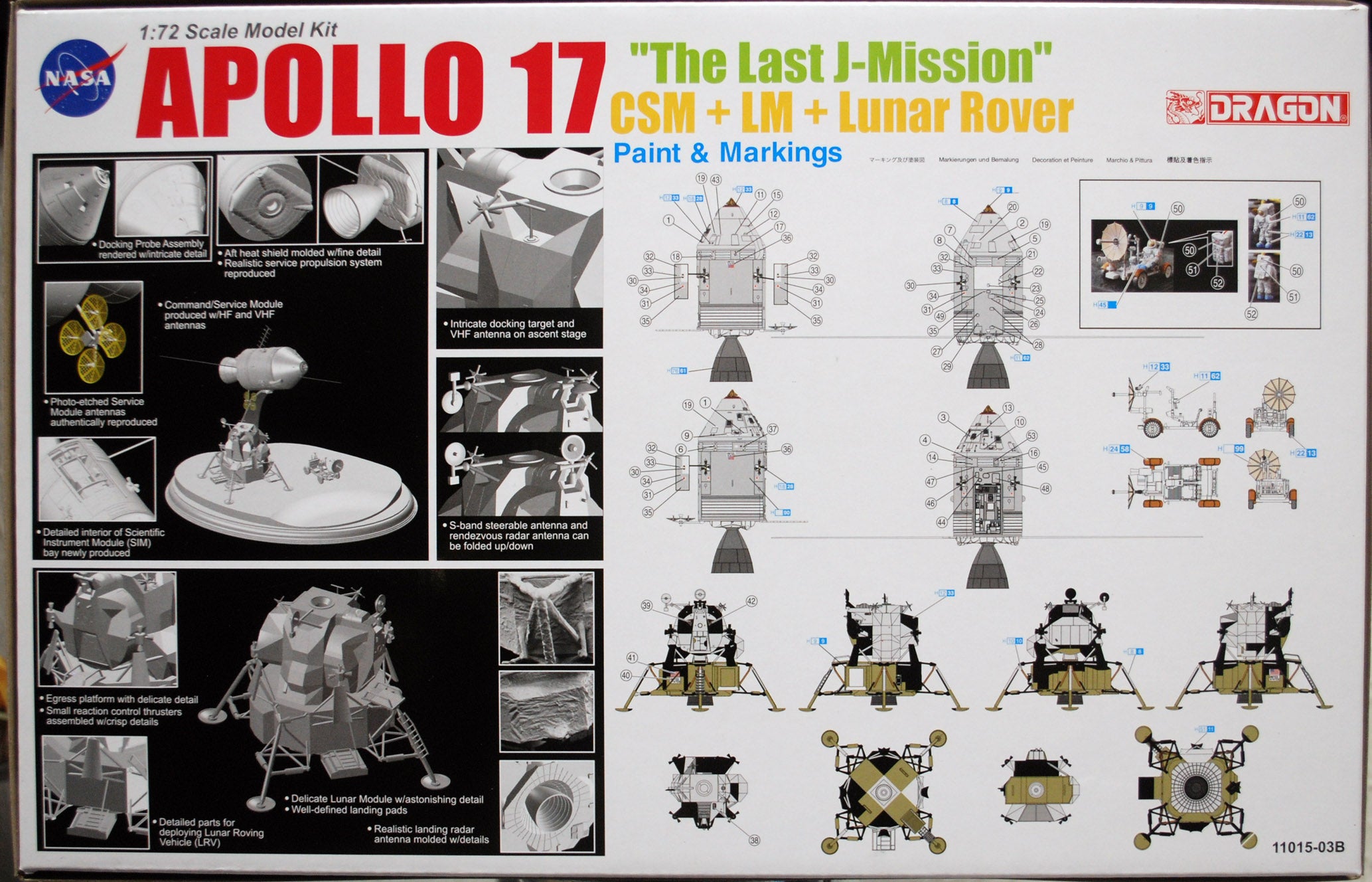 Dragon 11015 1972 Apollo 17 The last Mission 1:72