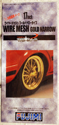 Fujimi 192895 Speichen Felgen Wire Mesh gold Narrow 17" inkl. Reifen 1:24 #20
