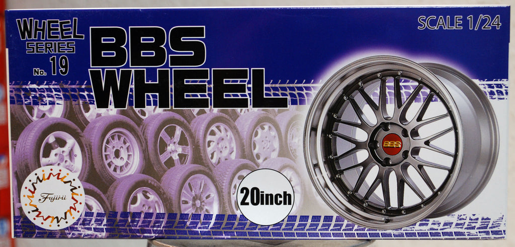 Fujimi 193601 Felgen BBS Wheel 20 Zoll inkl Reifen Bridgestone 1:24 #N19