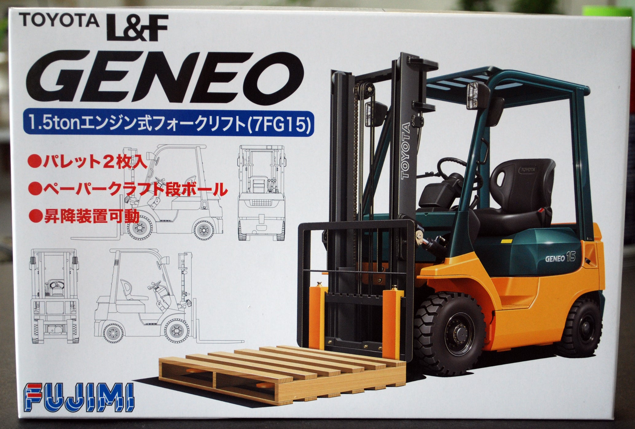 Fujimi 011684 Toyota L&F Geneo 1,5 ton  Gabelstapler Forklift 1:32
