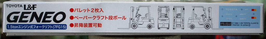 Fujimi 011684 Toyota L&F Geneo 1,5 ton  Gabelstapler Forklift 1:32