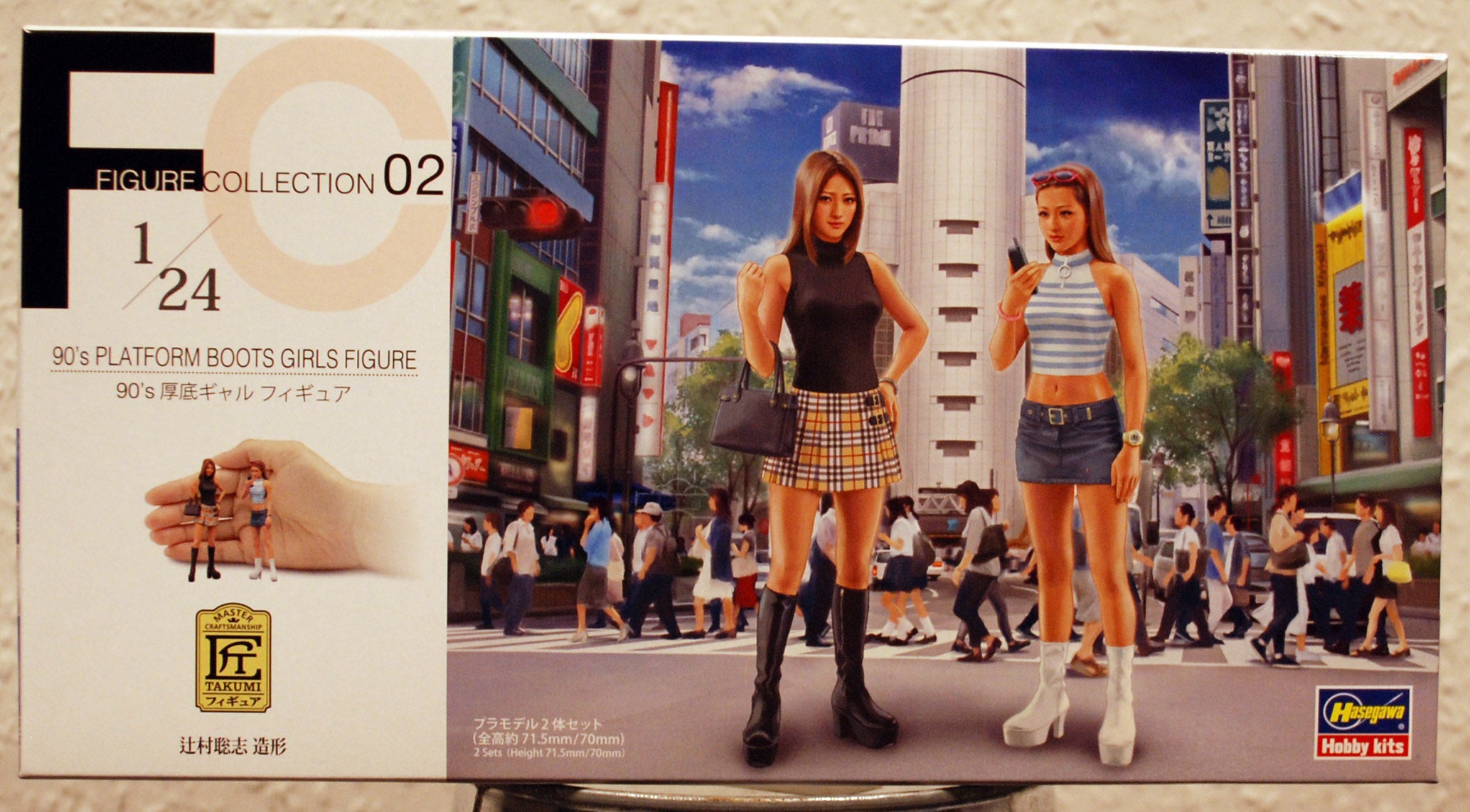 29102 Hasegawa 90´s Platform Boots Girls Figures 2 Mädels 90er Jahre 1:24