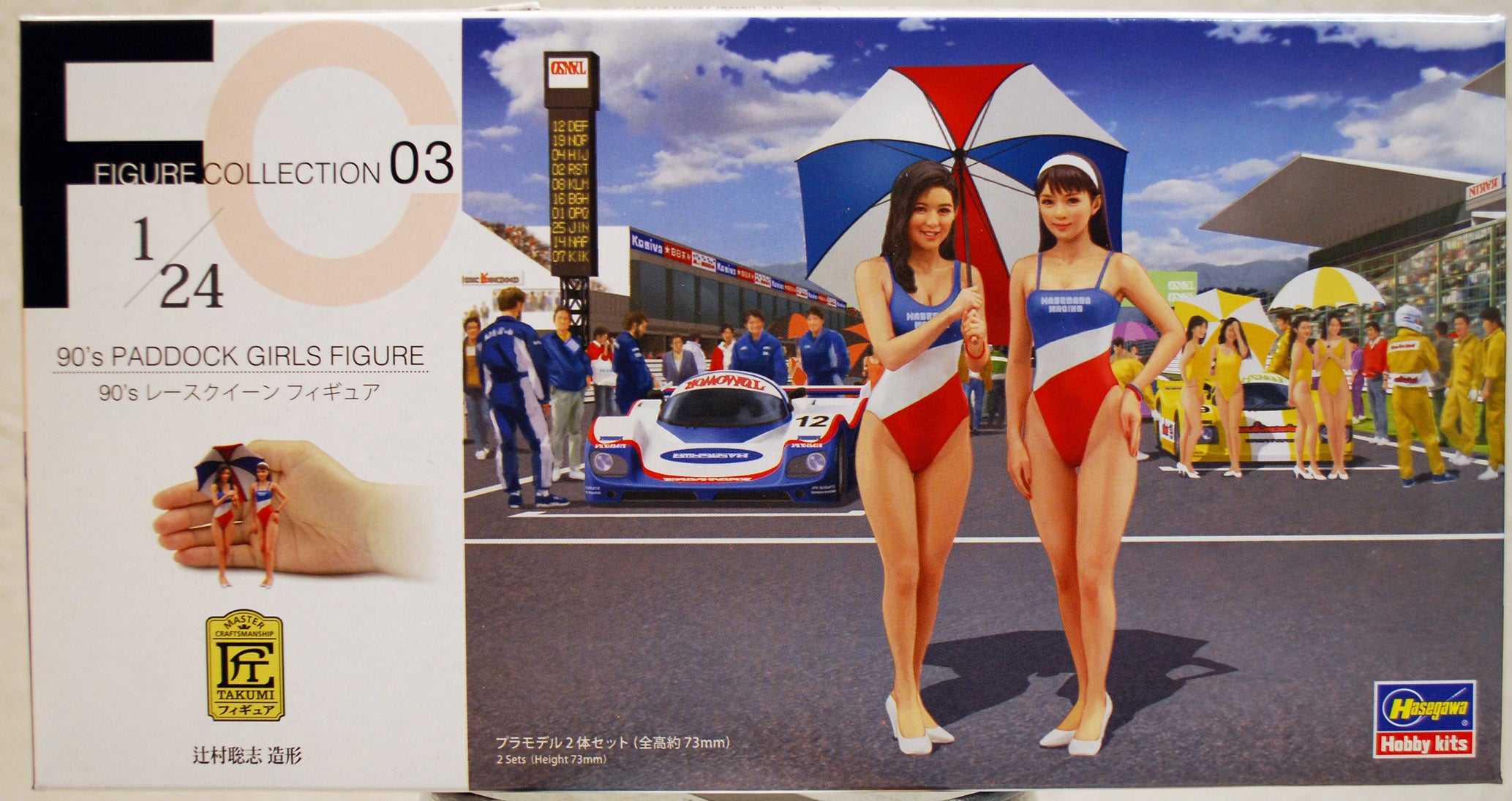 29103 Hasegawa 90´s Paddock Girls Figures 2 Mädels 90er Jahre F 1 1:24