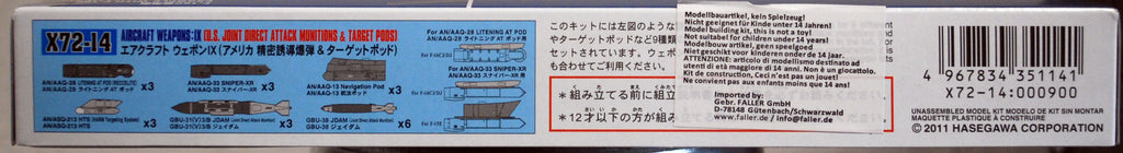 Aircraft Weapons IX US Joint Direct Attack Munitions 1:72 Hasegawa 35114