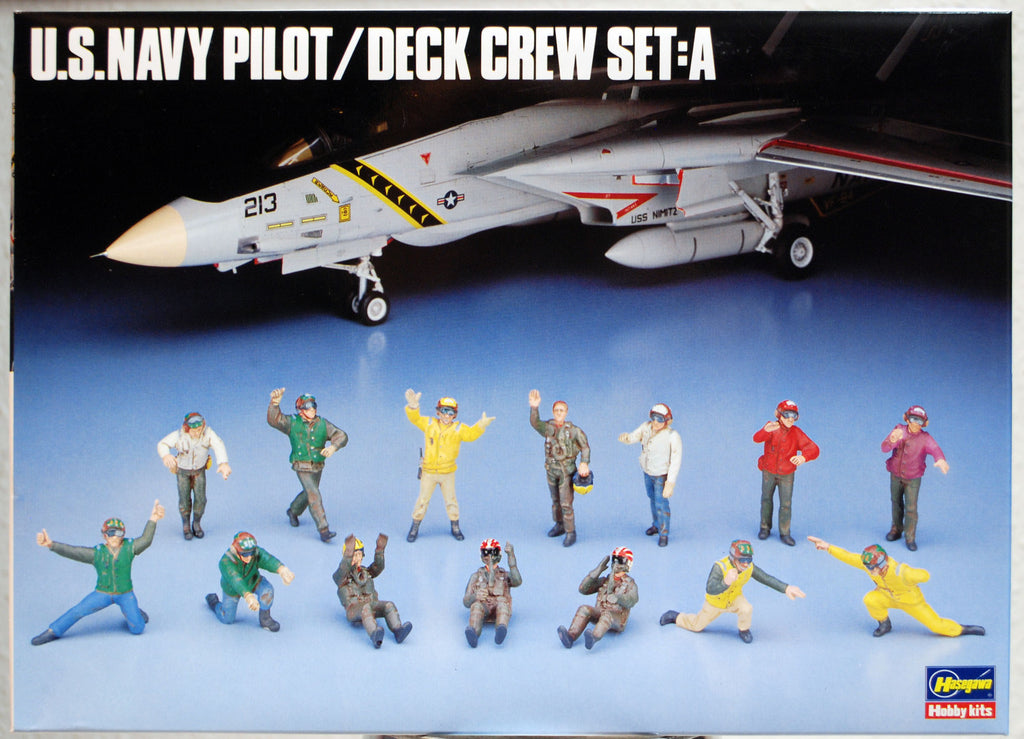 Hasegawa 36006 US Navy Pilot Deck Crew Set Flugzeug Boden Mannschaft 1:48