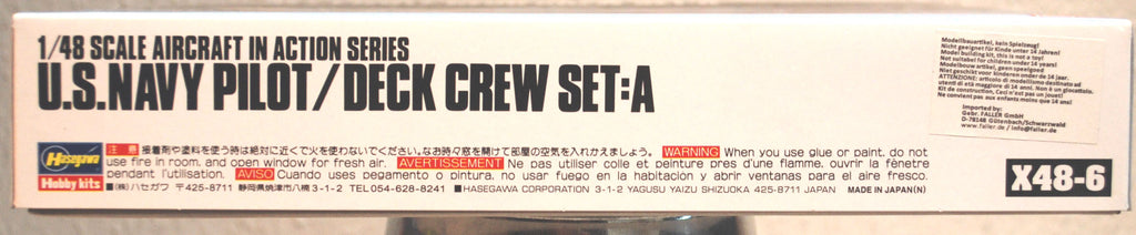 Hasegawa 36006 US Navy Pilot Deck Crew Set Flugzeug Boden Mannschaft 1:48