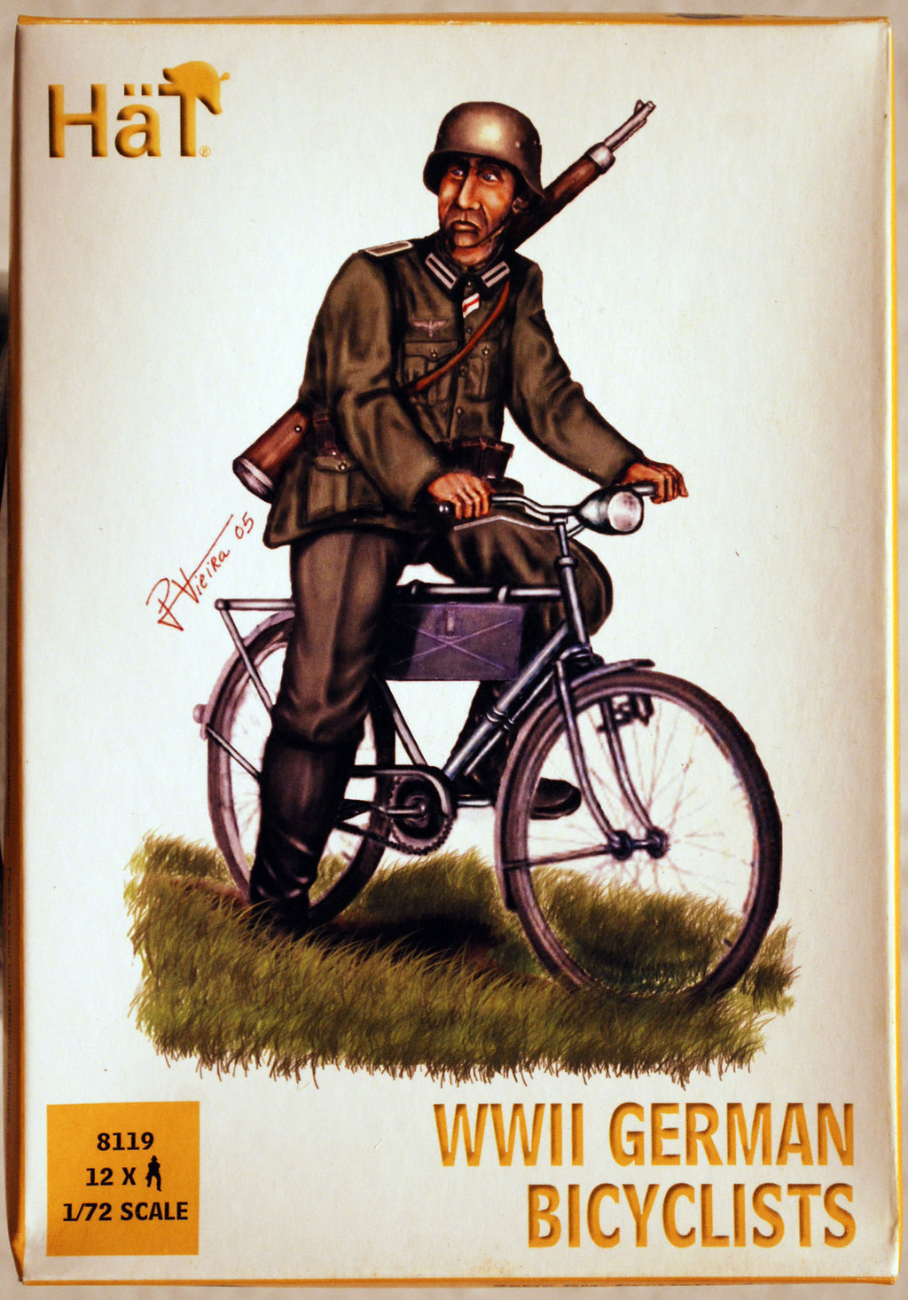 HäT 8119 WW II German Bicyclists 12 Stück 1:72