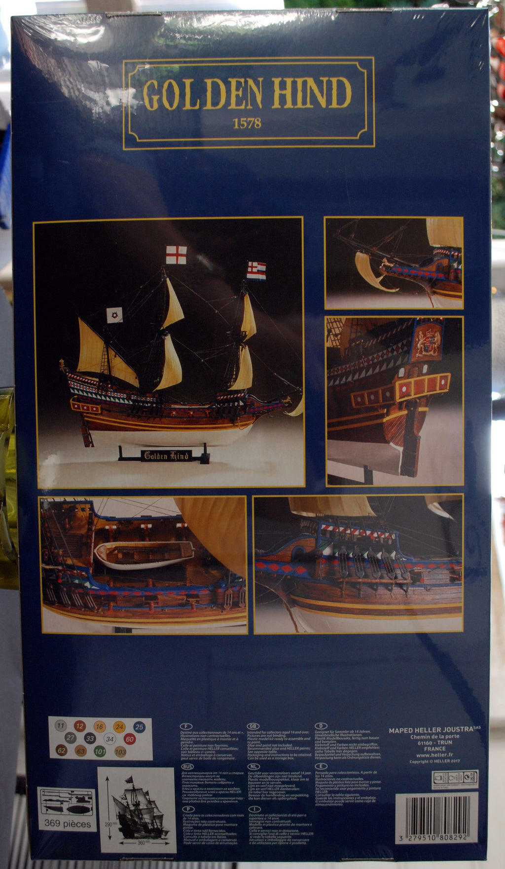 1578 Golden Hind Sir Francis Drake 16. Jhdt. 1:96 Heller 80829 wieder neu 2020