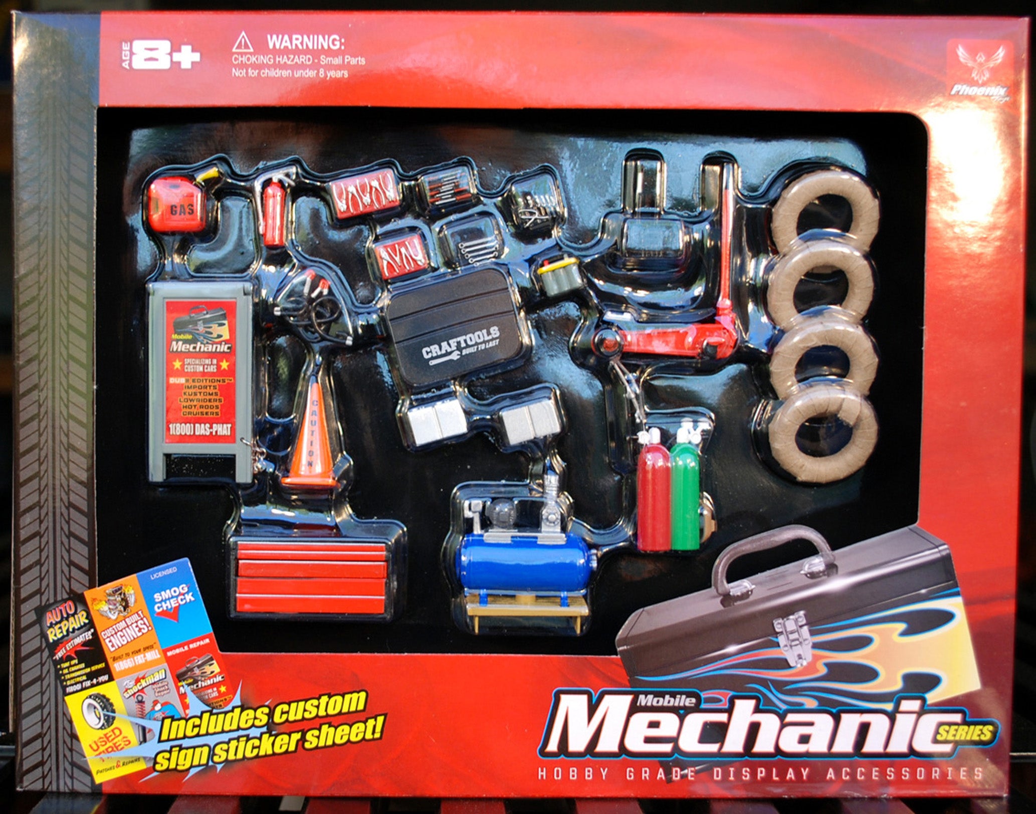 Hobby Gear 18415 Garage Werkstatt Zubehör Mobile Mechanic 1:24