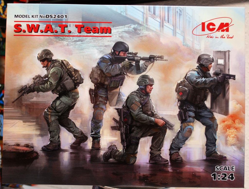 DS 2401 ICM S.W.A.T. Team komplett 4 Figuren 1:24 neu 2019