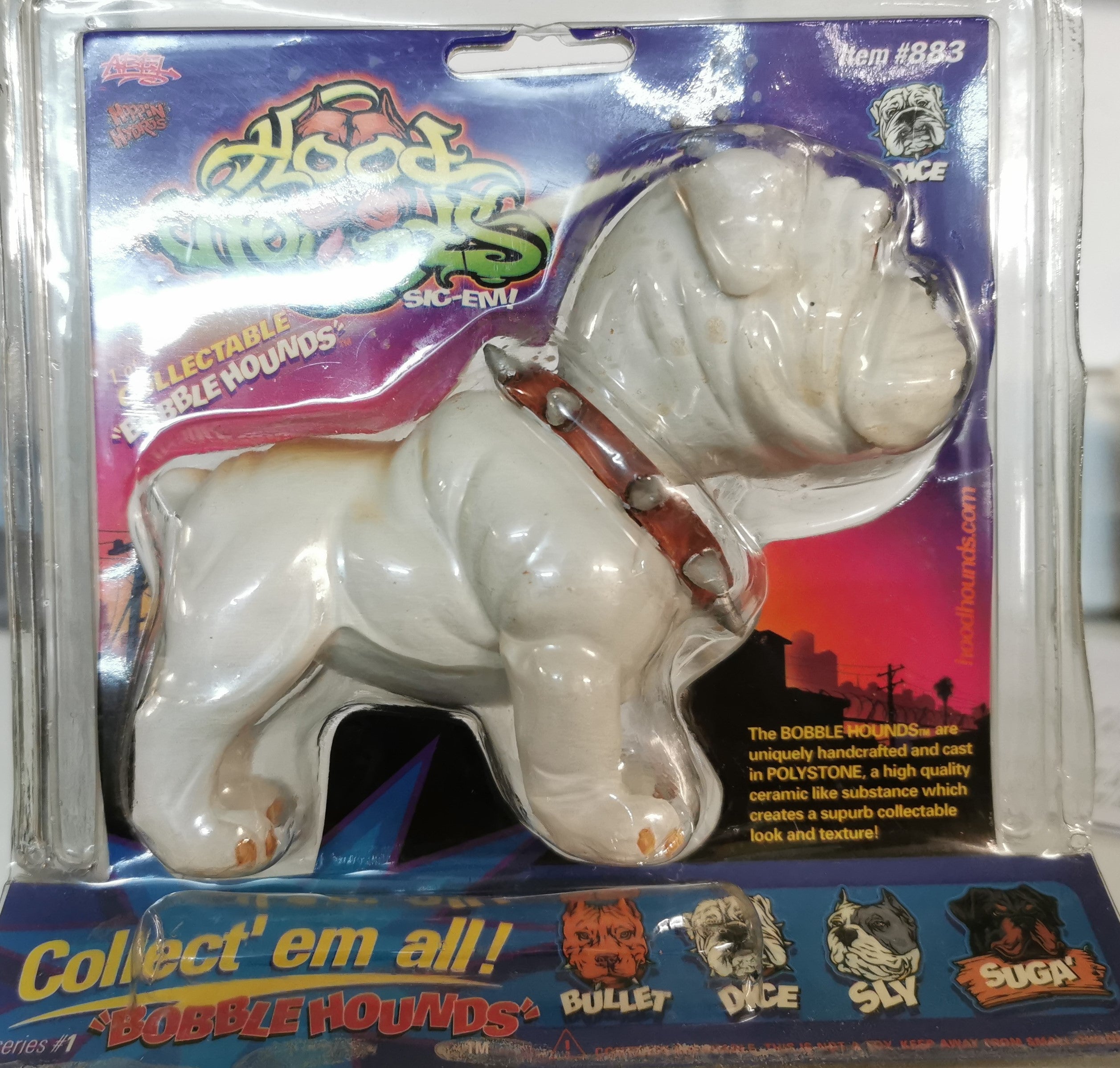 Hoppin Hydros 883 Bobble Hounds Dice' Wackeldackel Bulldogge 1:8