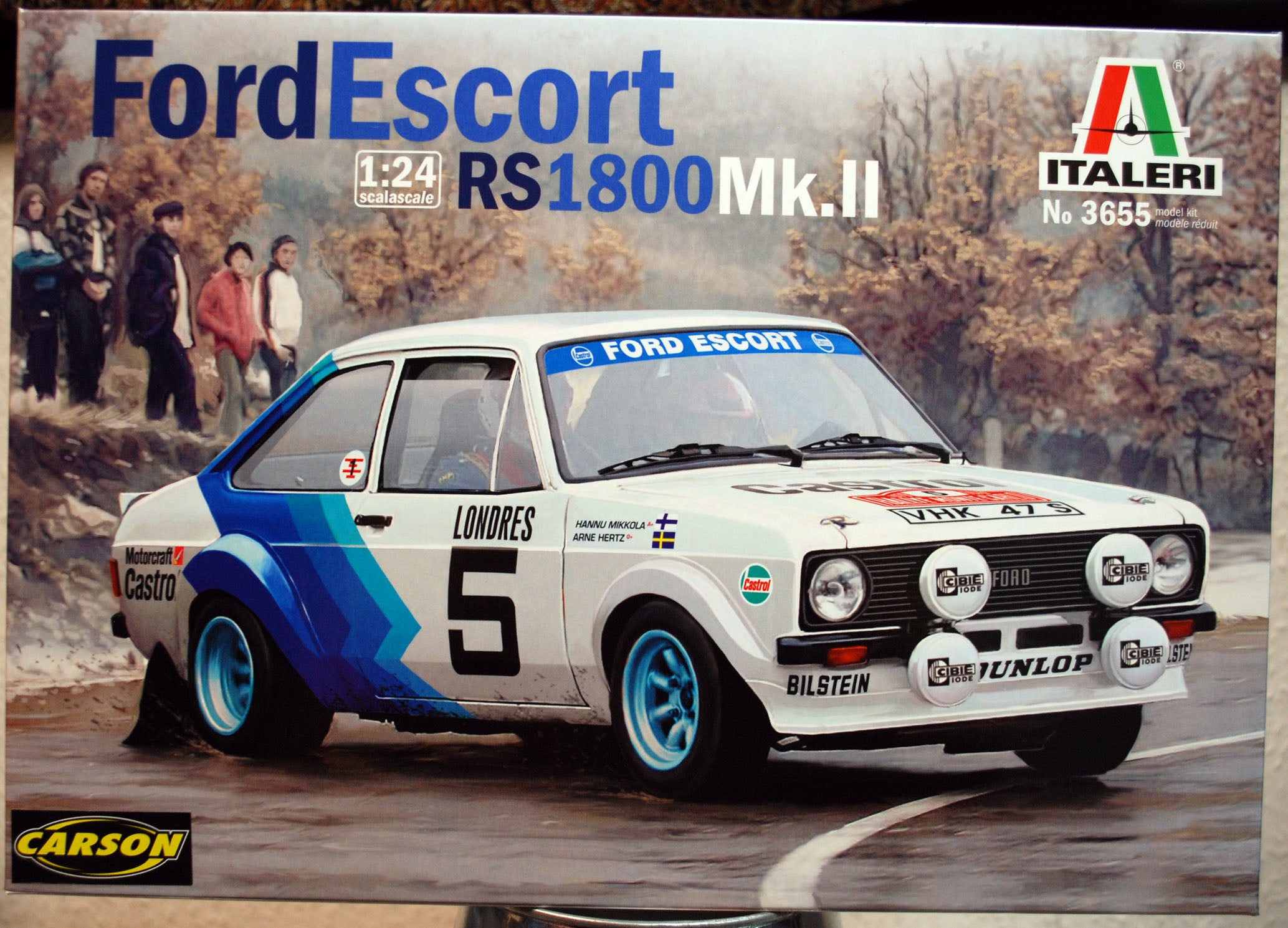 1979 Ford Escort RS 1800 Mk. II Rallye Monte Carlo 1:24 Italeri 3655