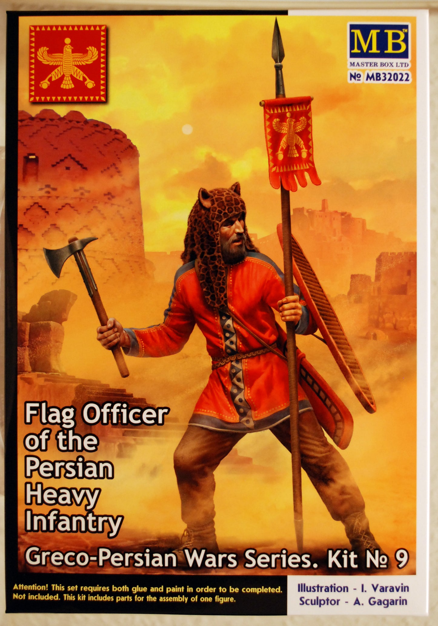 32022 Master Box Greco-Persian Wars Persian Flag Officer Heavy Kit #9 1:32