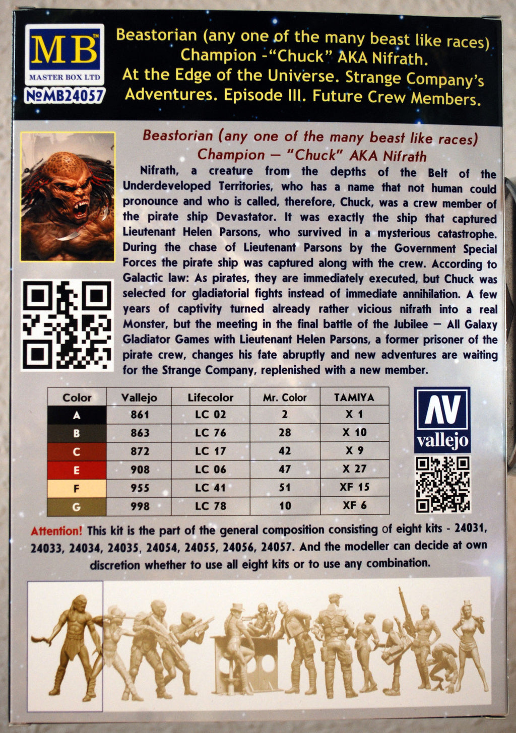24057 Master Box At the Edge of the Universe Beastorian Champion Chuck1:24