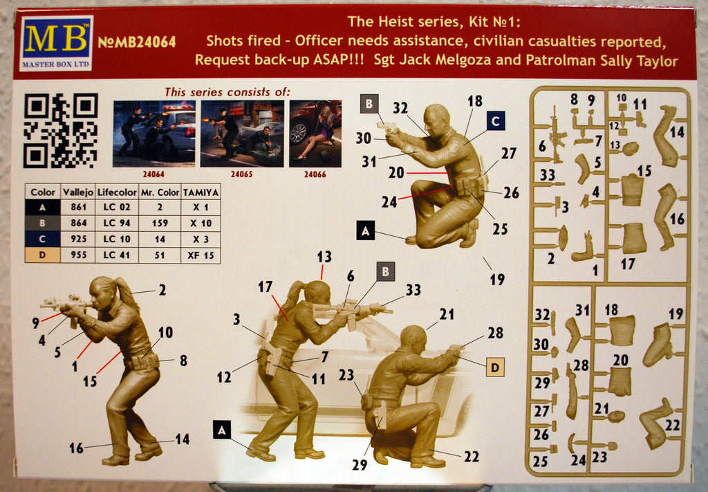 24064 Master Box The Heist Series Sgt. Meloza & Patrolman Taylor 1:24 neu 2019
