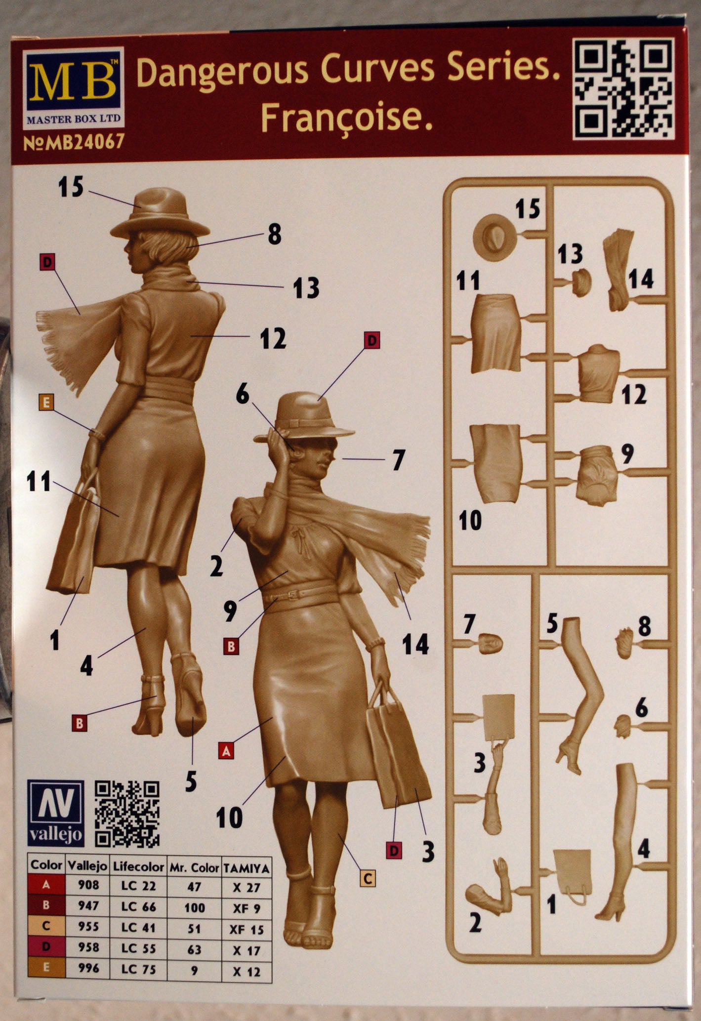 24067 Master Box Dangerous Curves Francoise 1:24 neu 2019
