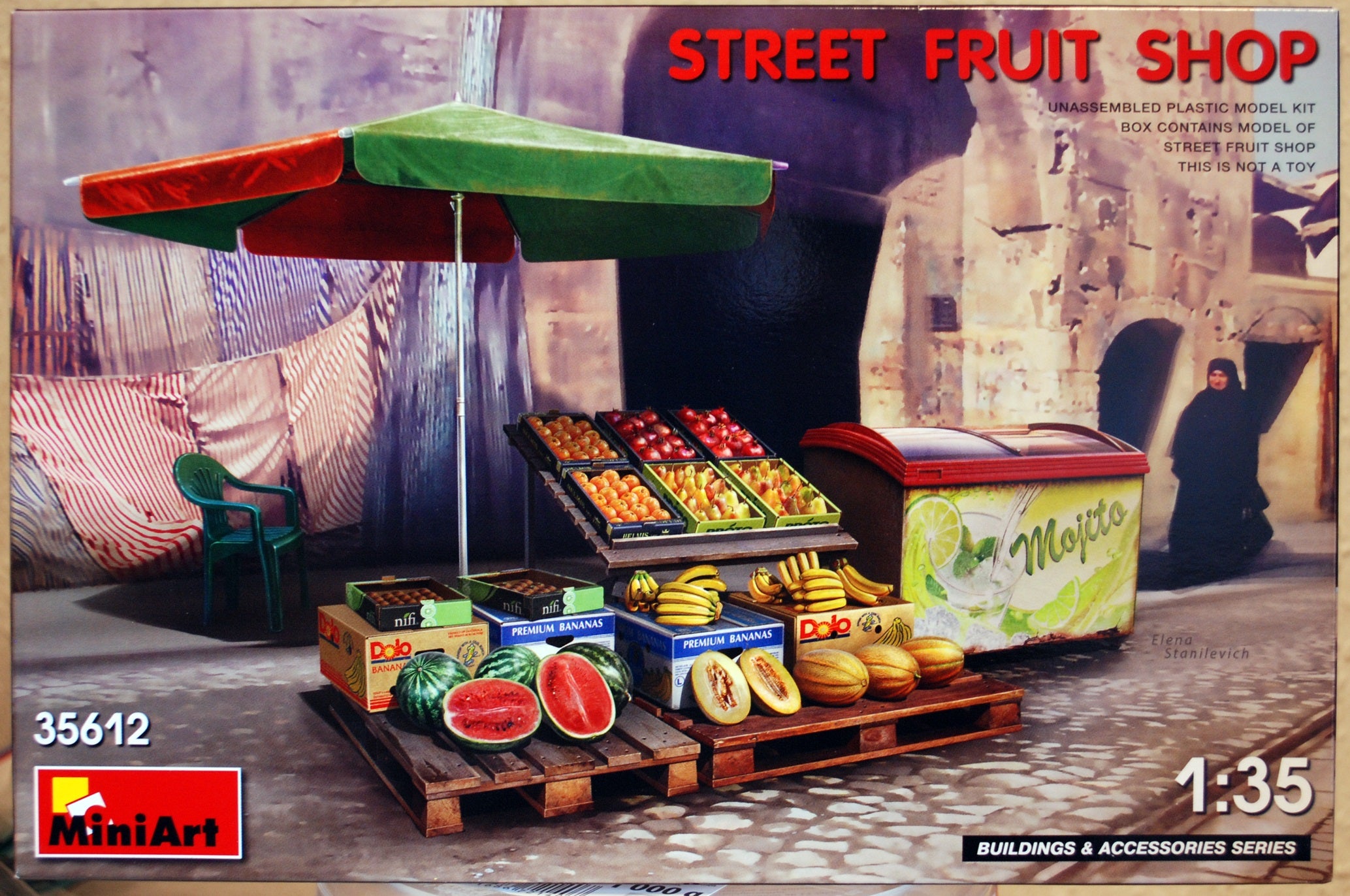 Mini Art 35612 Street Fruit Shop 1:35 Bausatz Kit