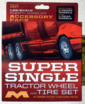 Super Single Tractor Wheel and Tire Set LKW Reifen und Felgen 1:25 Moebius 1017