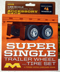 Super Single Trailer Wheel and Tire Set LKW Reifen und Felgen 1:25 Moebius 1018