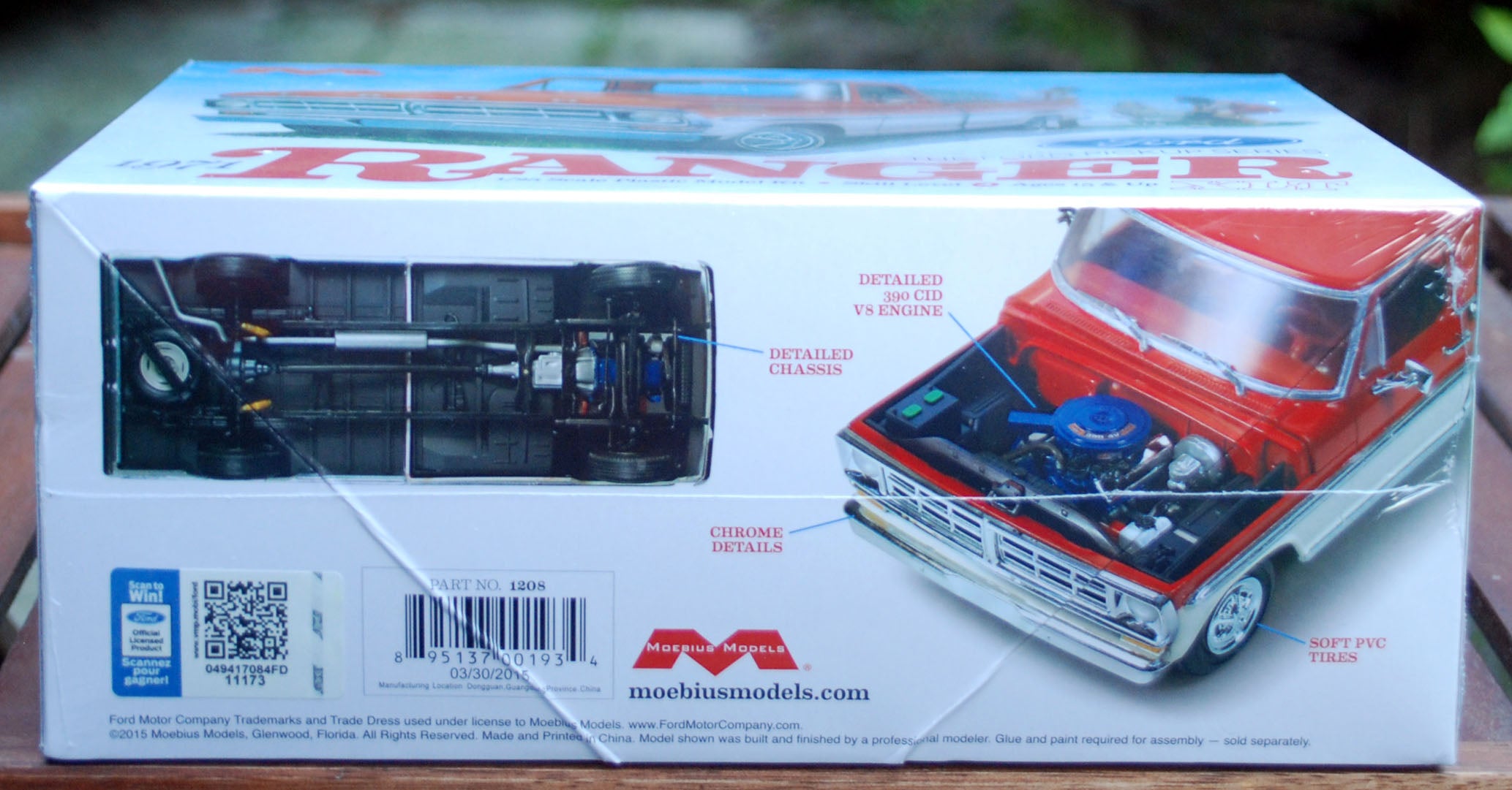 1971 Ford Ranger XLT Pickup, 1:25, Moebius 1208 new tool neu neu 2015 neu neu
