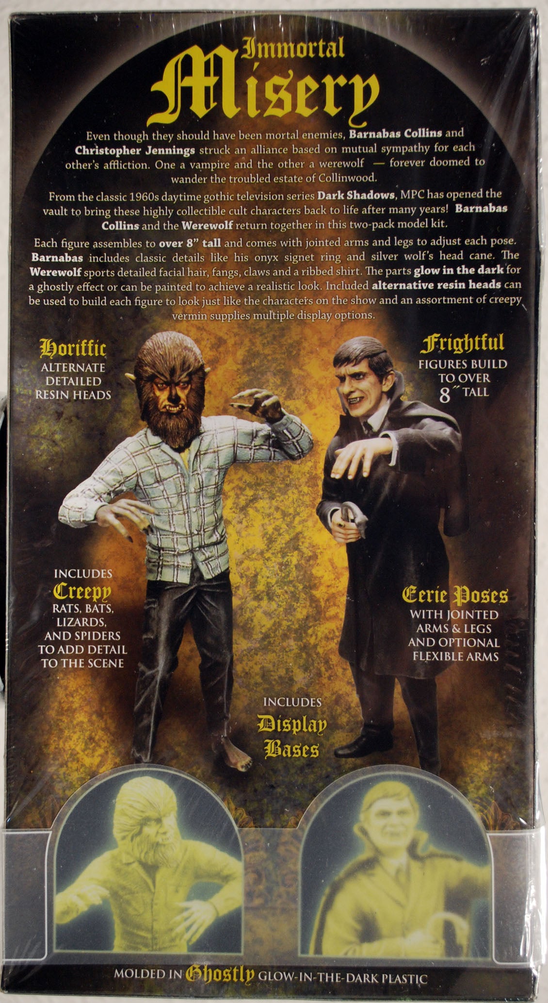 MPC 789 Dark Shadows The Vampire & The Werewolf 2 Figuren Bausätze 1:9