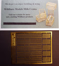 Körbe für Milchflaschen, Milk Crates, Fotogeätzt, 1:24, Wildhare