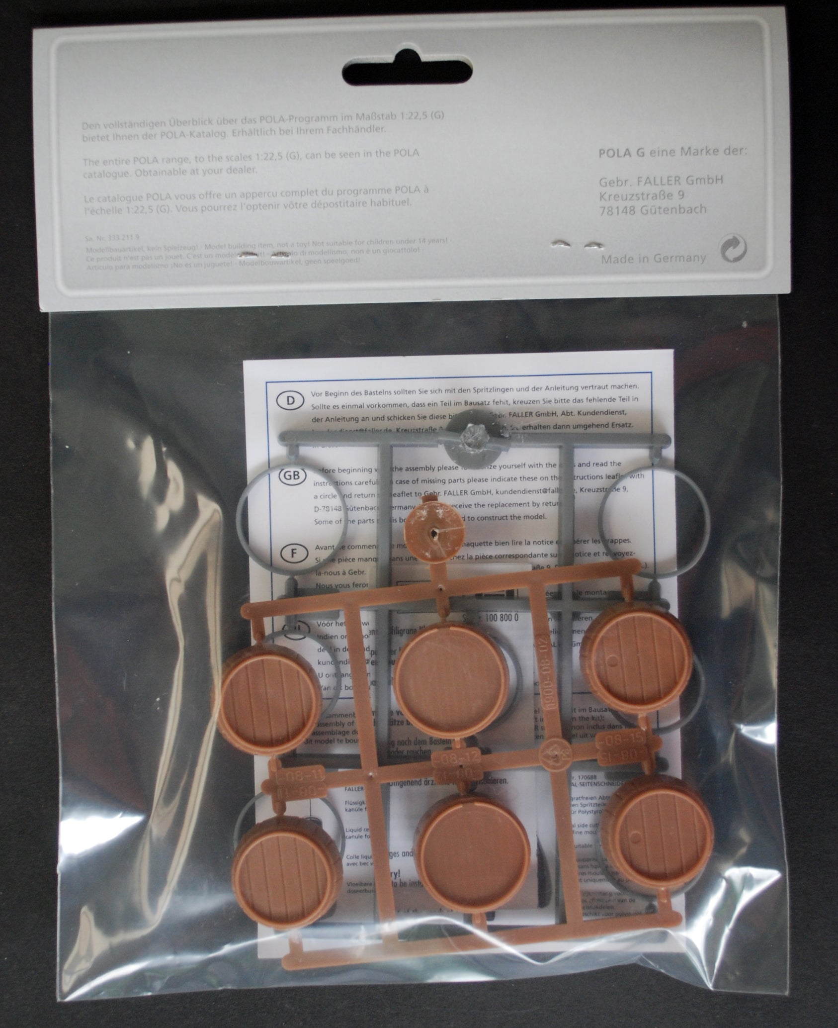 Pola 333211 Ladegut Bier - Öl - Holzfässer 2 Stück
