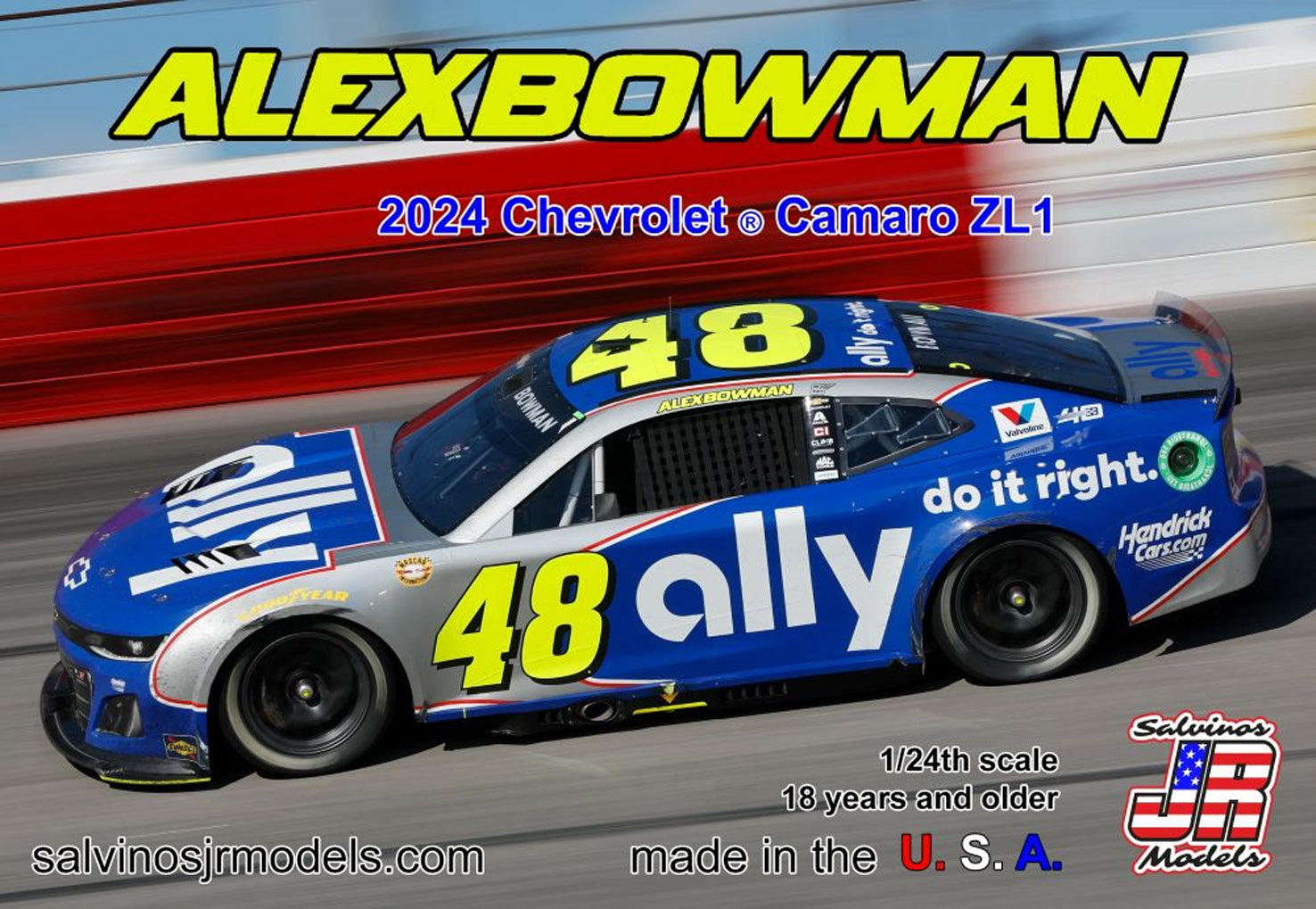 Salvinos Jr 456153 2024 Chevrolet Camaro ZL 1 A. Bowman # 48 ally