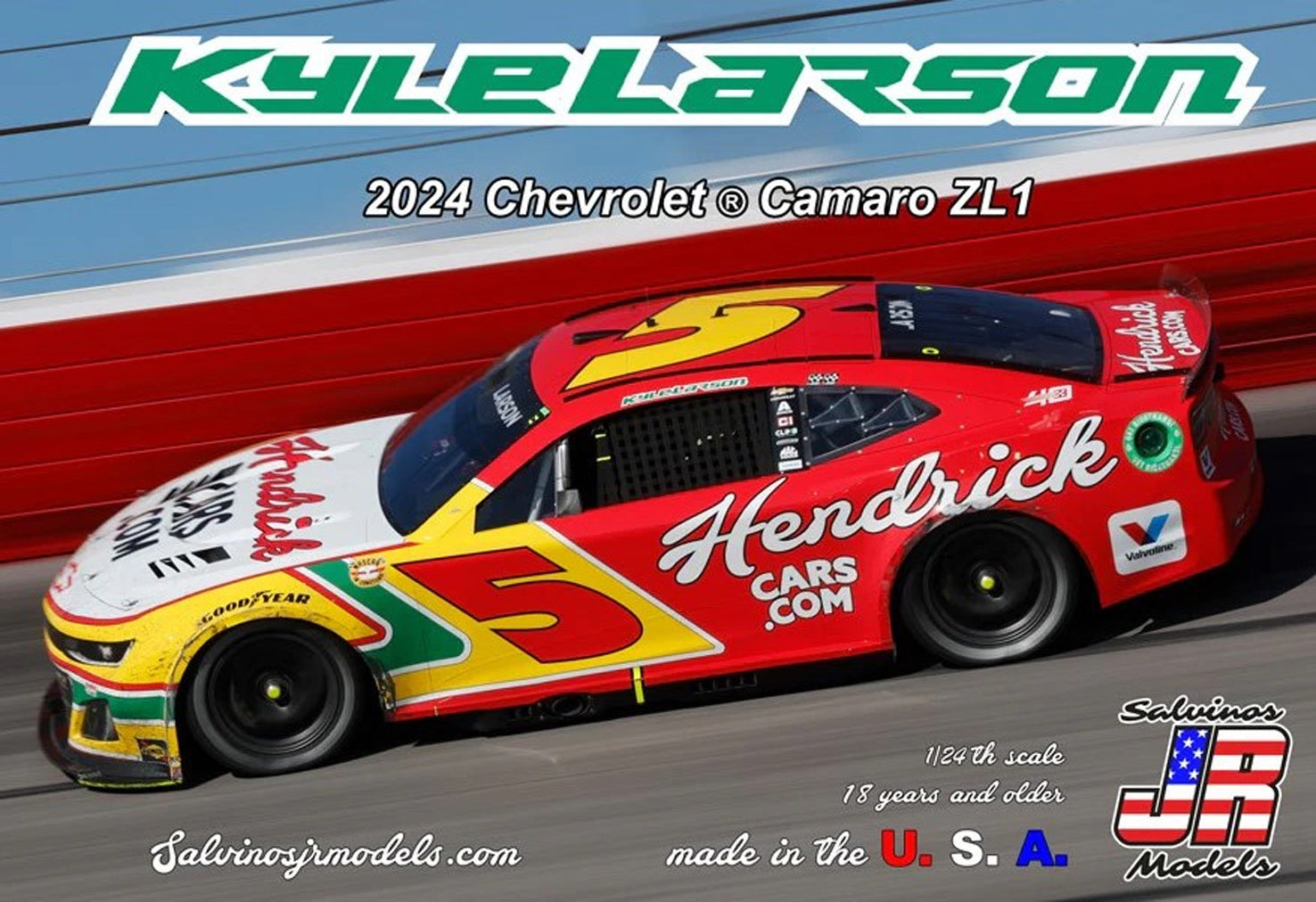 Salvinos Jr 461348 2024 Chevrolet Camaro ZL 1 Kyle Larson # 5 Hendrick Cars