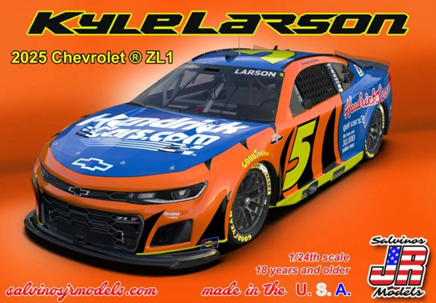 Salvinos 490614 2025 Chevrolet Camaro Kyle Larson # 5 Hendrick Cars