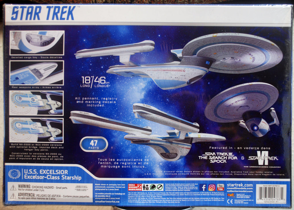 AMT 1257 Star Trek USS Excelsior NX - 2000 1:1000 neu 2021