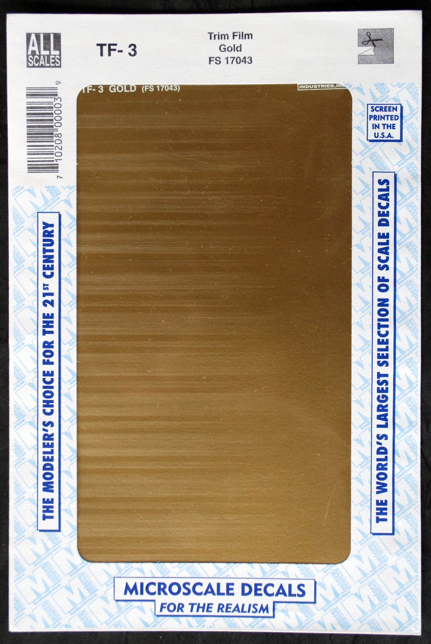 Micro Scale Decals Trim Film Plain einfarbig Naßschiebe- Abziehbilder