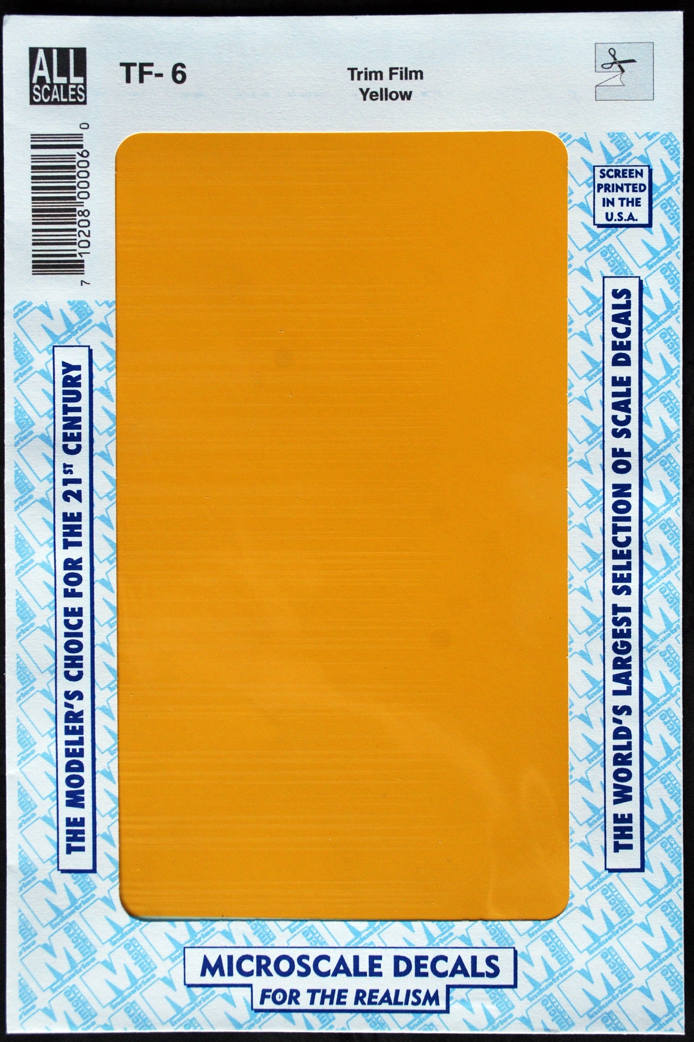 Micro Scale Decals Trim Film Plain einfarbig Naßschiebe- Abziehbilder