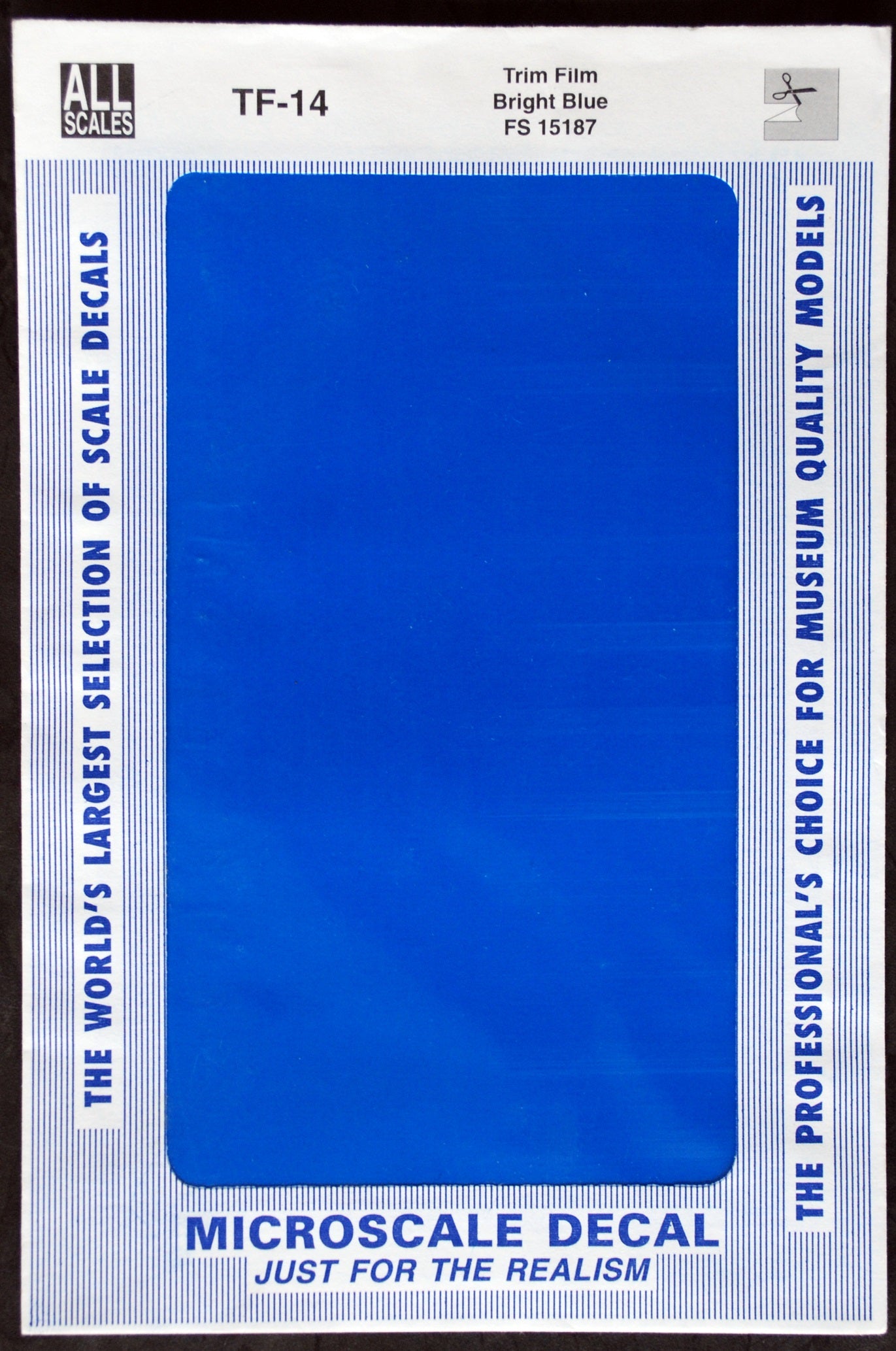 Micro Scale Decals Trim Film Plain einfarbig Naßschiebe- Abziehbilder