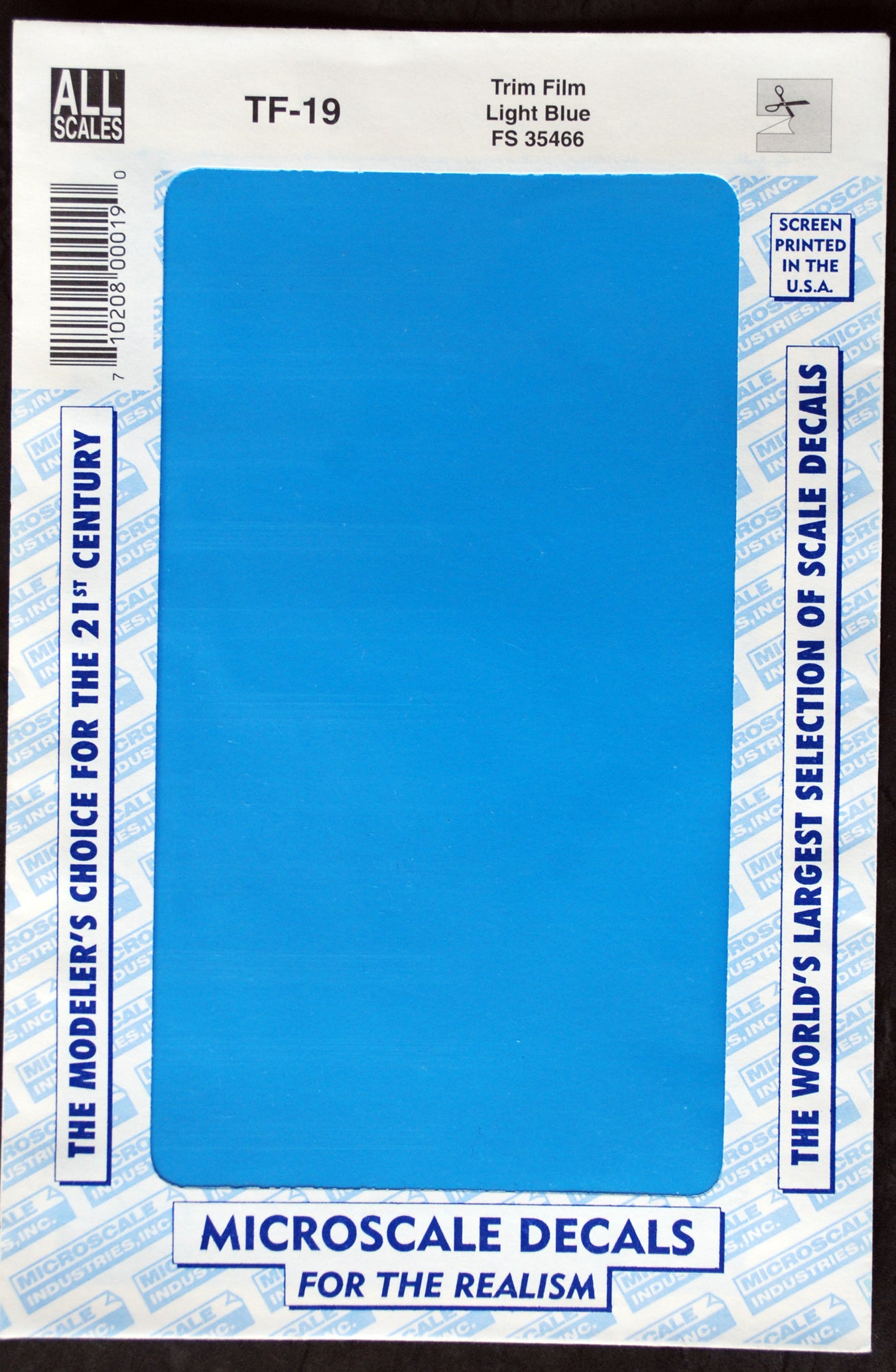 Micro Scale Decals Trim Film Plain einfarbig Naßschiebe- Abziehbilder